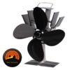 4 Blade Heat Powered Stove Fan