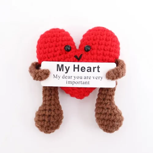 New Positive Energy Potato Hug Pocket Mini Handmade Plush Wool Knitting Doll with Card Funny Christams Gift Home Room Decoration - Image 7