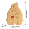 Bear Family Theme Wooden Art Puzzle Wooden Sculpture DIY Cute Family Member of Bears Puzzle Home Desktop Decor Mothers Day Gift - Image 7