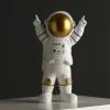 Astronaut Figurines Christmas Resin Spaceman Moon Sculpture Decorative Cosmonaut Statues Miniatures Gift for Kids Toy Home Decor - Image 5