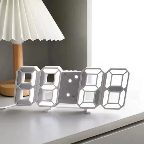 3D Simple Digital Clock Desktop Decoration Living Room Bedroom Study Room Wall Clock LED Digital Clock - Image 2