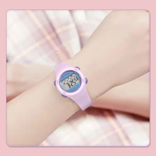 Children's Electronic Watch Girl Pink Cute Middle School Boys Watch 30M Waterproof Kids Multi functional Digital SmartWatch Gift - Image 3