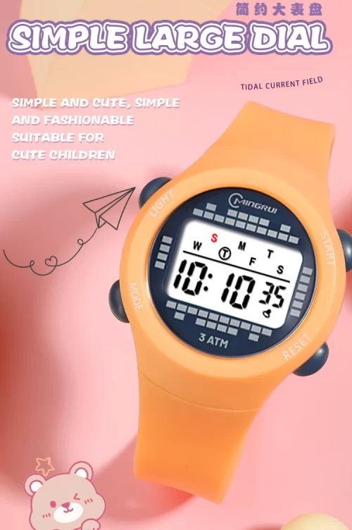 Children's Electronic Watch Girl Pink Cute Middle School Boys Watch 30M Waterproof Kids Multi functional Digital SmartWatch Gift - Image 14