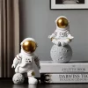 Astronaut Figurines Christmas Resin Spaceman Moon Sculpture Decorative Cosmonaut Statues Miniatures Gift for Kids Toy Home Decor - Image 20