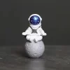 Astronaut Figurines Christmas Resin Spaceman Moon Sculpture Decorative Cosmonaut Statues Miniatures Gift for Kids Toy Home Decor - Image 17