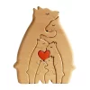 Bear Family Theme Wooden Art Puzzle Wooden Sculpture DIY Cute Family Member of Bears Puzzle Home Desktop Decor Mothers Day Gift - Image 13