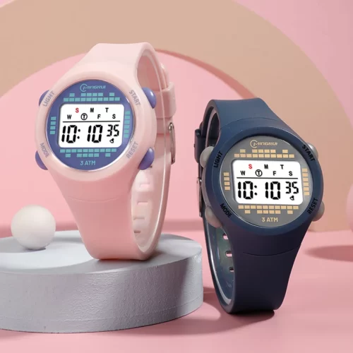 Children's Electronic Watch Girl Pink Cute Middle School Boys Watch 30M Waterproof Kids Multi functional Digital SmartWatch Gift - Image 2