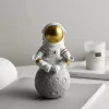Astronaut Figurines Christmas Resin Spaceman Moon Sculpture Decorative Cosmonaut Statues Miniatures Gift for Kids Toy Home Decor - Image 24