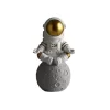 Astronaut Figurines Christmas Resin Spaceman Moon Sculpture Decorative Cosmonaut Statues Miniatures Gift for Kids Toy Home Decor - Image 7