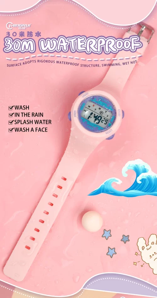 Children's Electronic Watch Girl Pink Cute Middle School Boys Watch 30M Waterproof Kids Multi functional Digital SmartWatch Gift - Image 13