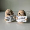 New Positive Energy Potato Hug Pocket Mini Handmade Plush Wool Knitting Doll with Card Funny Christams Gift Home Room Decoration - Image 13