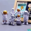Astronaut Figurines Christmas Resin Spaceman Moon Sculpture Decorative Cosmonaut Statues Miniatures Gift for Kids Toy Home Decor - Image 16