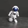 Astronaut Figurines Christmas Resin Spaceman Moon Sculpture Decorative Cosmonaut Statues Miniatures Gift for Kids Toy Home Decor - Image 3